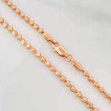 Cadena Militar Media Luna 15.35 g / 50 cm / 3 mm Oro Rosa 18K