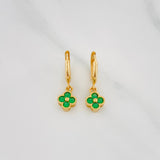 Candongas Trebol 3.35 g / 2 cm Oro Amarillo 18K
