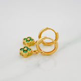 Candongas Trebol 3.35 g / 2 cm Oro Amarillo 18K