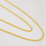 Cadena China 2.8g / 40cm / 1.45mm Oro Amarillo 18K