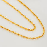 Cadena Lazo 3.15 g / 60 cm / 2.13 mm Oro Amarillo 18K