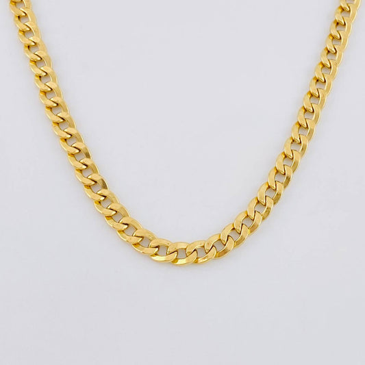 Cadena Cubana 10 g / 61 cm / 3.9 mm Oro Amarillo 18K