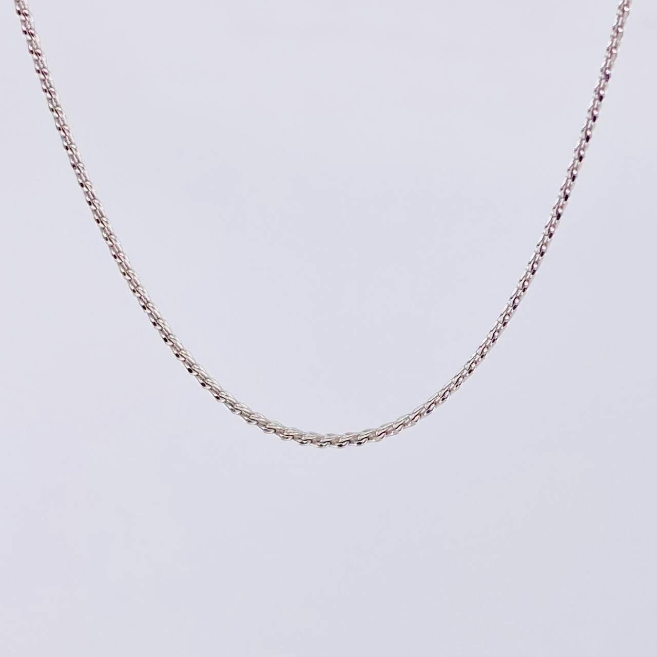 Cadena Franco 8.25g / 50cm / 2mm Oro Blanco 18K