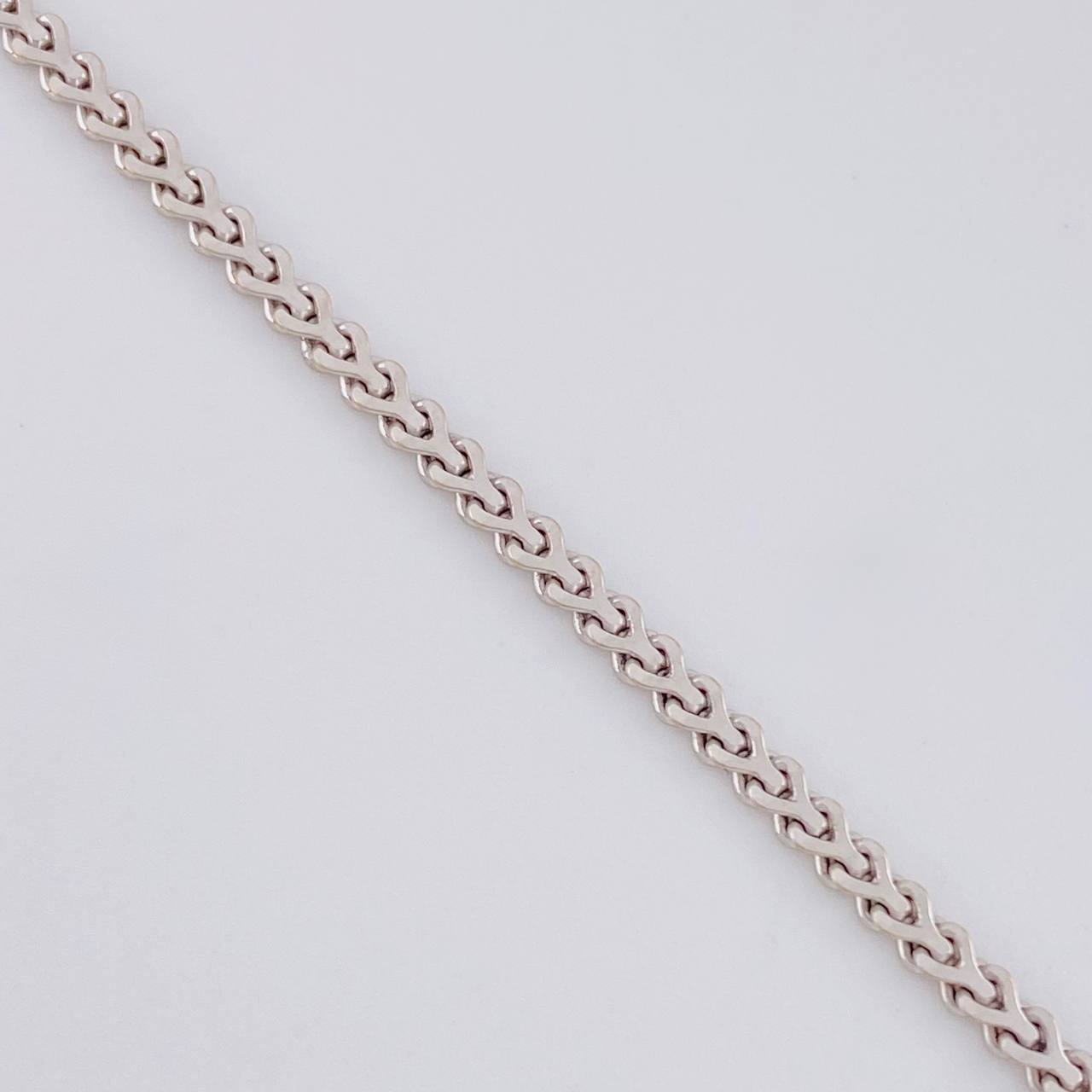 Cadena Franco 8.25g / 50cm / 2mm Oro Blanco 18K