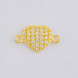 Herraje Corazón Tupido 0.6 g / 1.3 cm Oro Amarillo 18K