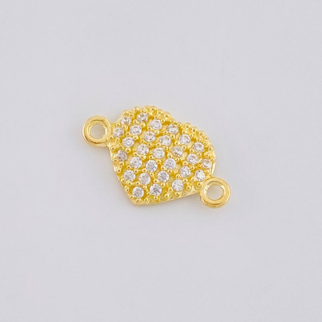 Herraje Corazón Tupido 0.6 g / 1.3 cm Oro Amarillo 18K