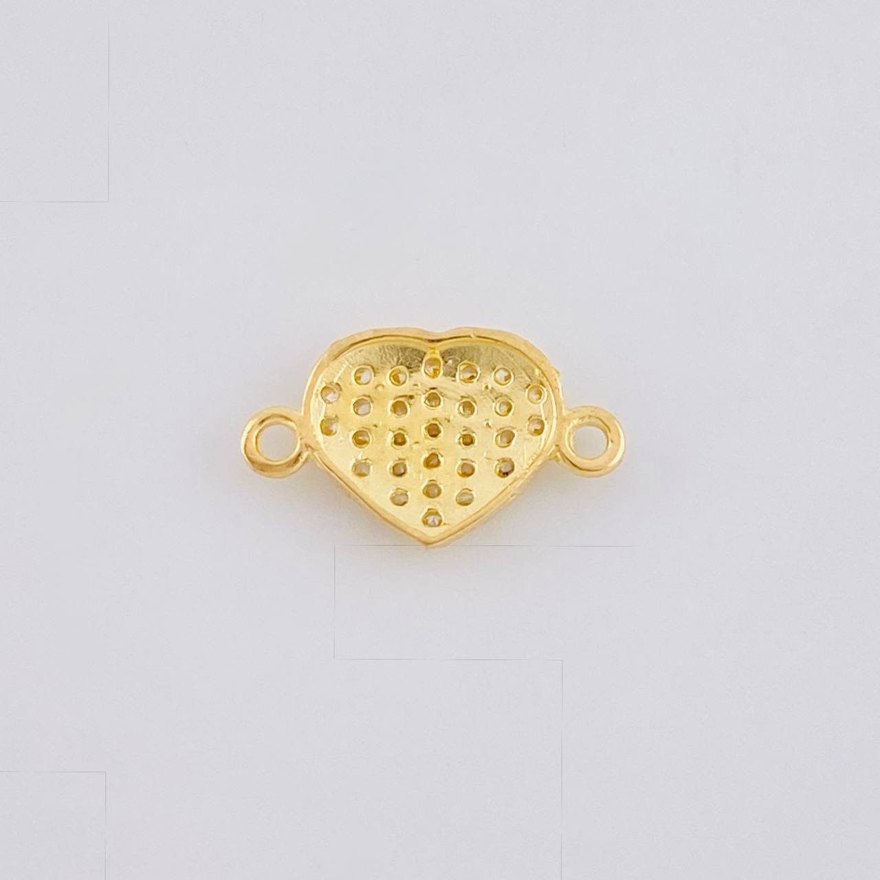 Herraje Corazón Tupido 0.6 g / 1.3 cm Oro Amarillo 18K