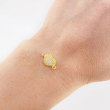 Herraje Corazón Tupido 0.6 g / 1.3 cm Oro Amarillo 18K