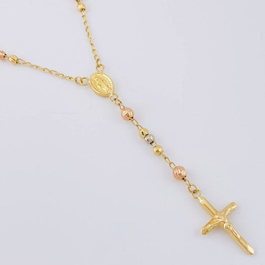 Rosario Virgen De La Milagrosa 6.15 g / 50 cm / 3mm/4mm mm Tres Oros 18K
