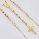 Rosario Virgen De La Milagrosa 6.15 g / 50 cm / 3mm/4mm mm Tres Oros 18K