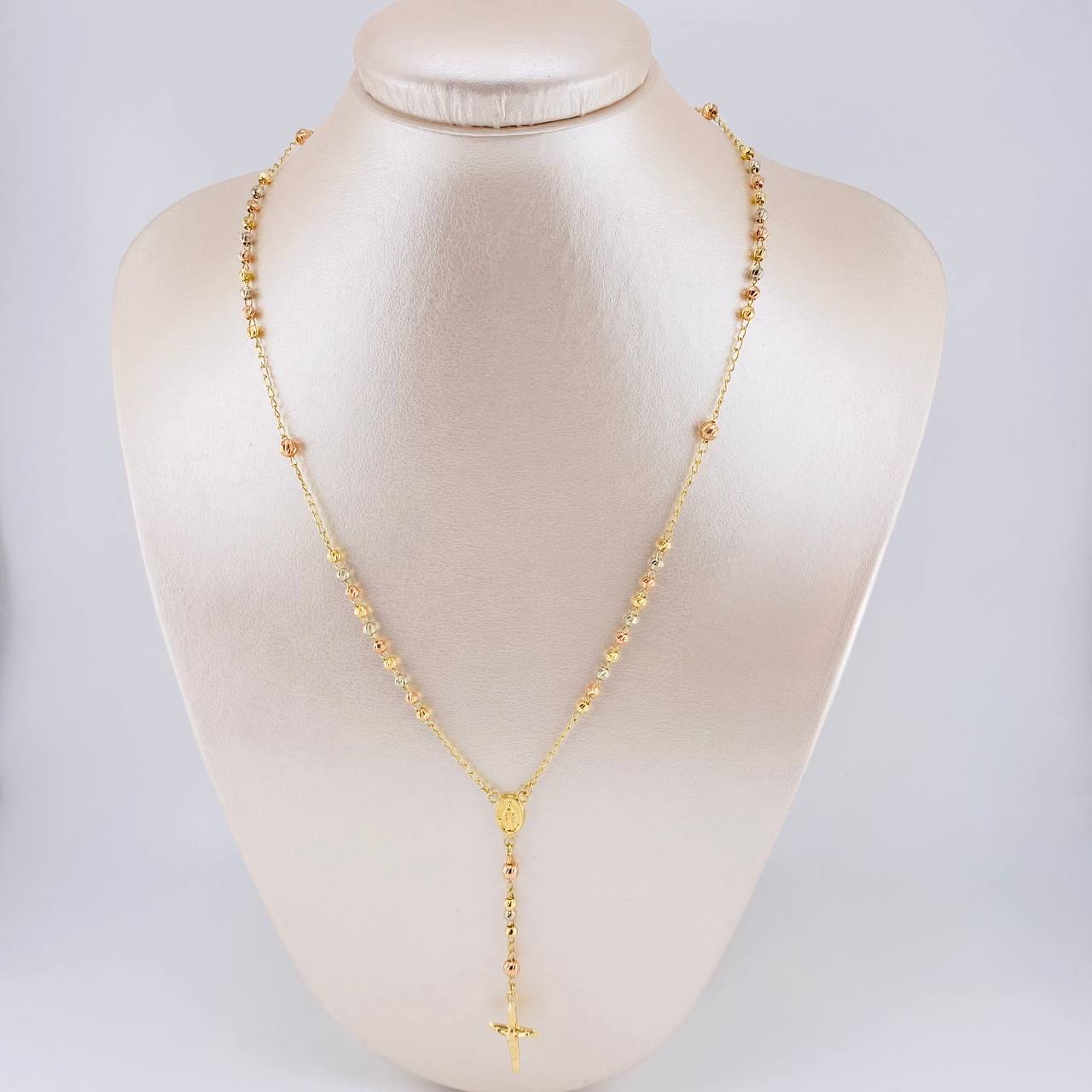 Rosario Virgen De La Milagrosa 6.15 g / 50 cm / 3mm/4mm mm Tres Oros 18K