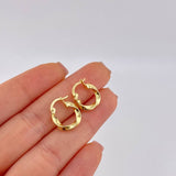 Candongas Clau 1.25 g / 2.5 cm Oro Amarillo 18K