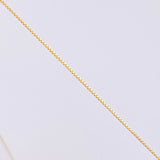 Cadena Veneciana + Dije Cuadrado Esmeralda 23Pts / 1.9 g / 17 3/4 in Oro Amarillo 18K (Joya) (A.C)