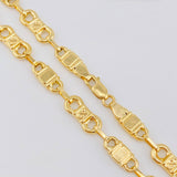 Cadena Rustica Esposas Infinitas 12.8gr / 61cm / 5.25mm Oro Amarillo 18K