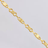 Cadena Rustica Esposas Infinitas 12.8gr / 61cm / 5.25mm Oro Amarillo 18K