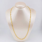 Cadena Rustica Esposas Infinitas 12.8gr / 61cm / 5.25mm Oro Amarillo 18K