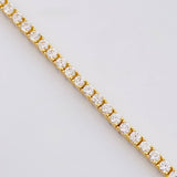 Pulso Tenis Doble Faz 7.05gr / 18cm / 2.8mm Oro Amarillo 18K