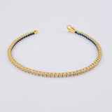 Pulso Tenis Doble Faz 7.05gr / 18cm / 2.8mm Oro Amarillo 18K