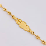 Pulso Bebé Gc Cruz Bordeada 1.95gr / 14.5cm / 3.65mm Oro Amarillo 18K ©