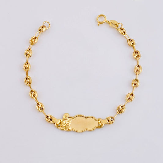 Pulso Bebé Gc Nube Angel 1.95gr / 14.5cm / 3.7mm Oro Amarillo 18K