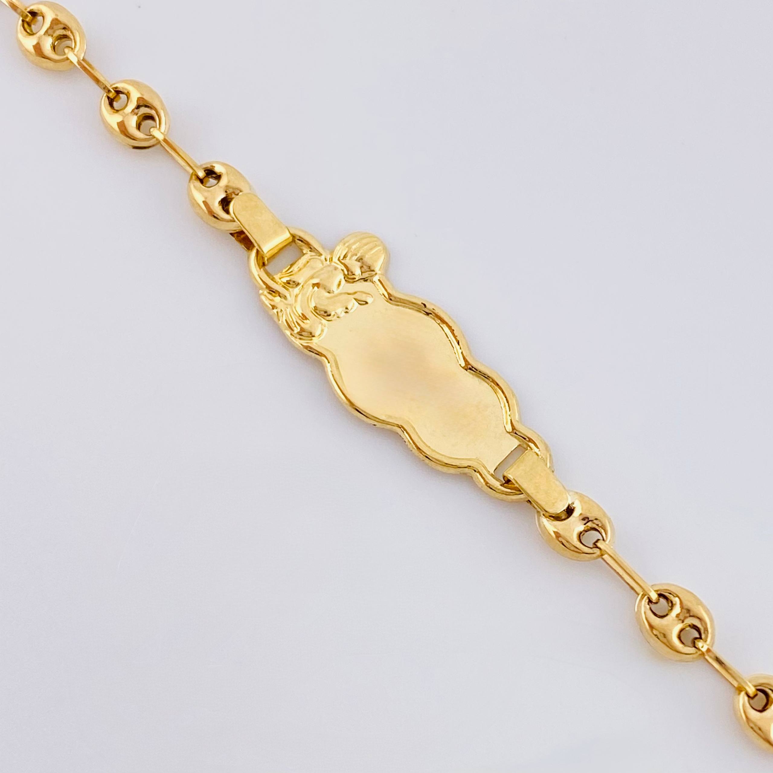 Pulso Bebé Gc Nube Angel 1.95gr / 14.5cm / 3.7mm Oro Amarillo 18K