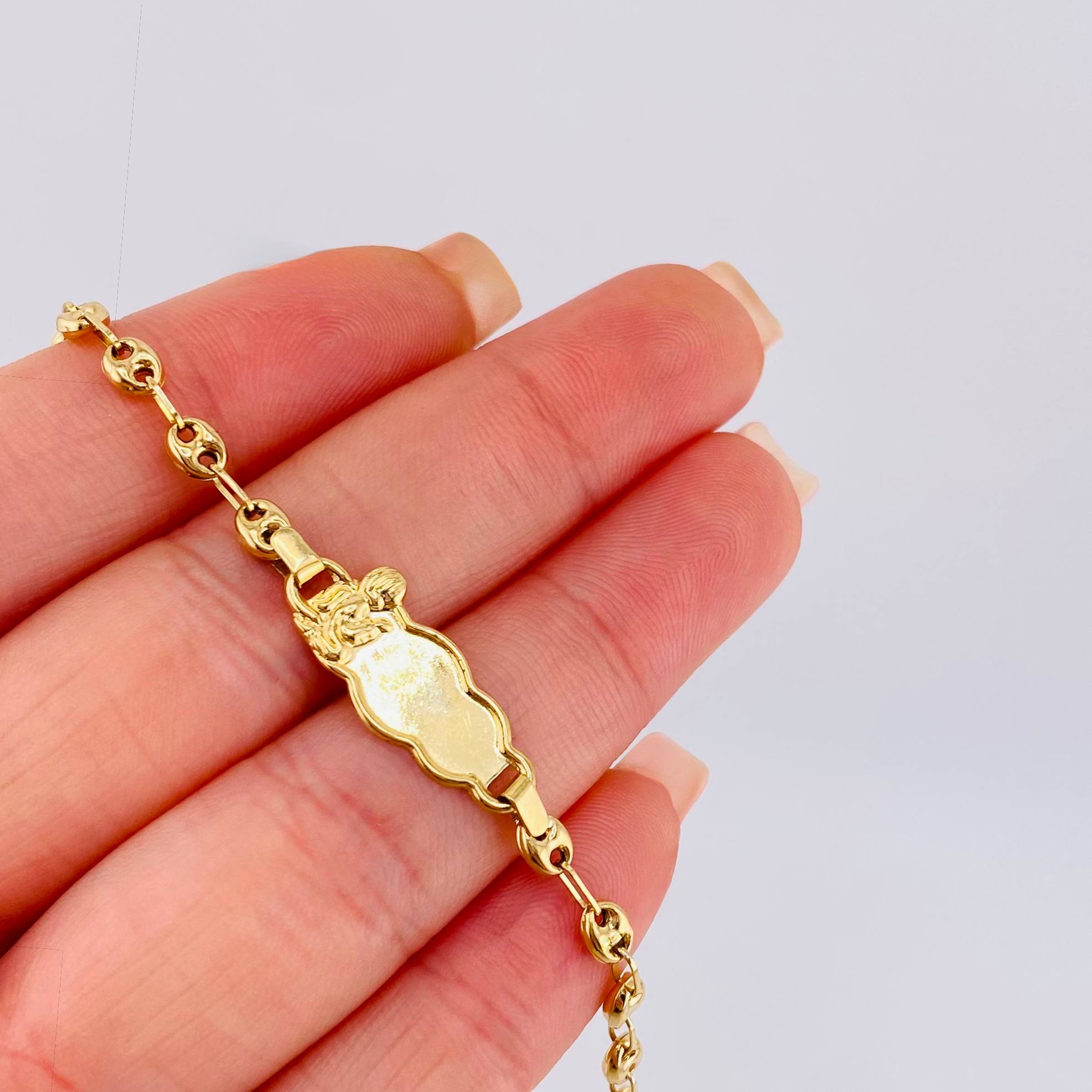 Pulso Bebé Gc Nube Angel 1.95gr / 14.5cm / 3.7mm Oro Amarillo 18K