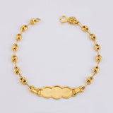 Pulso Bebé Gc Nube Bordeada 2gr / 13.5cm / 3.6mm Oro Amarillo 18K *