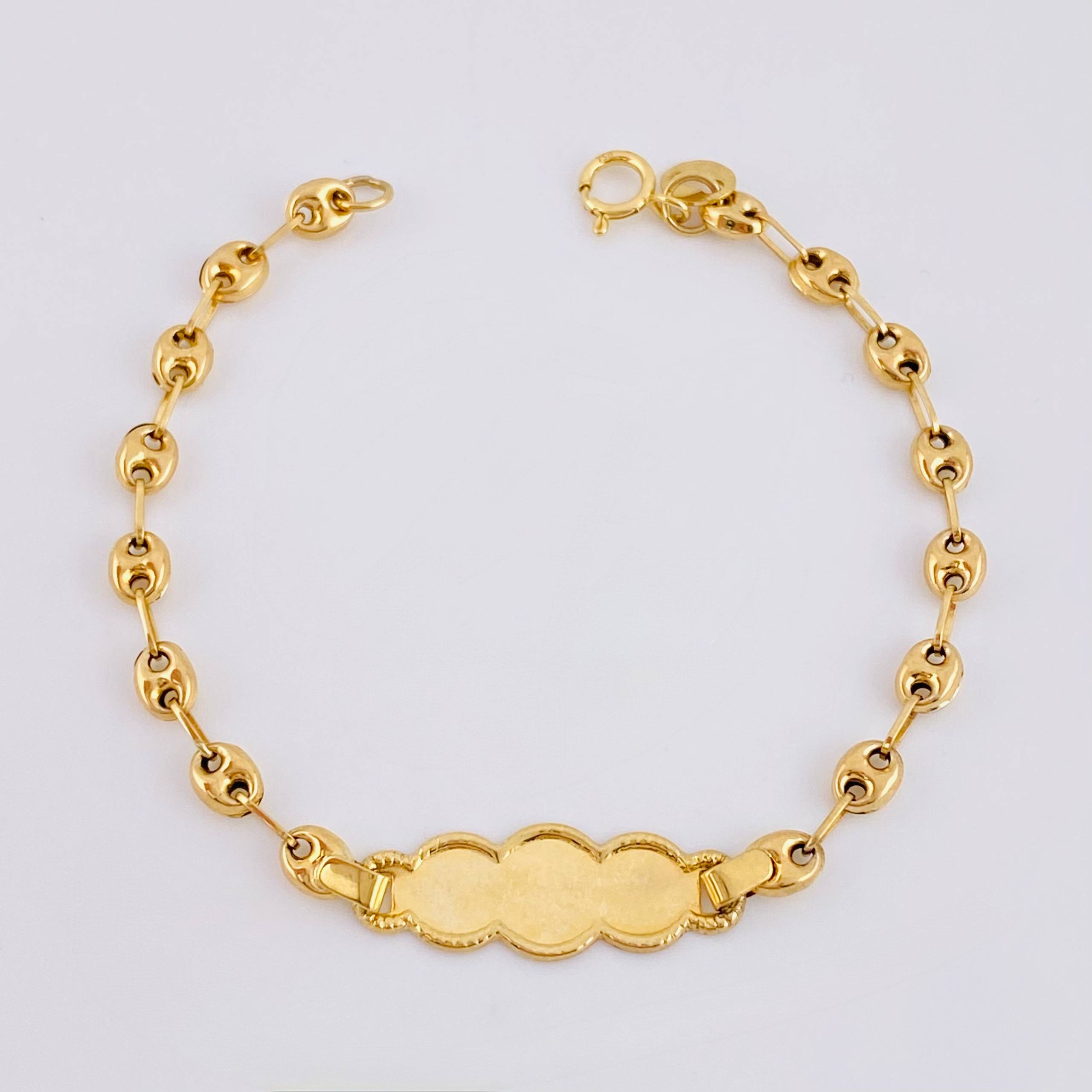 Pulso Bebé Gc Nube Bordeada 1.95gr / 14.5cm / 3.65mm Oro Amarillo 18K ©