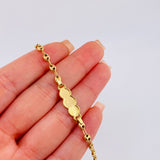 Pulso Bebé Gc Nube Bordeada 2gr / 13.5cm / 3.6mm Oro Amarillo 18K *