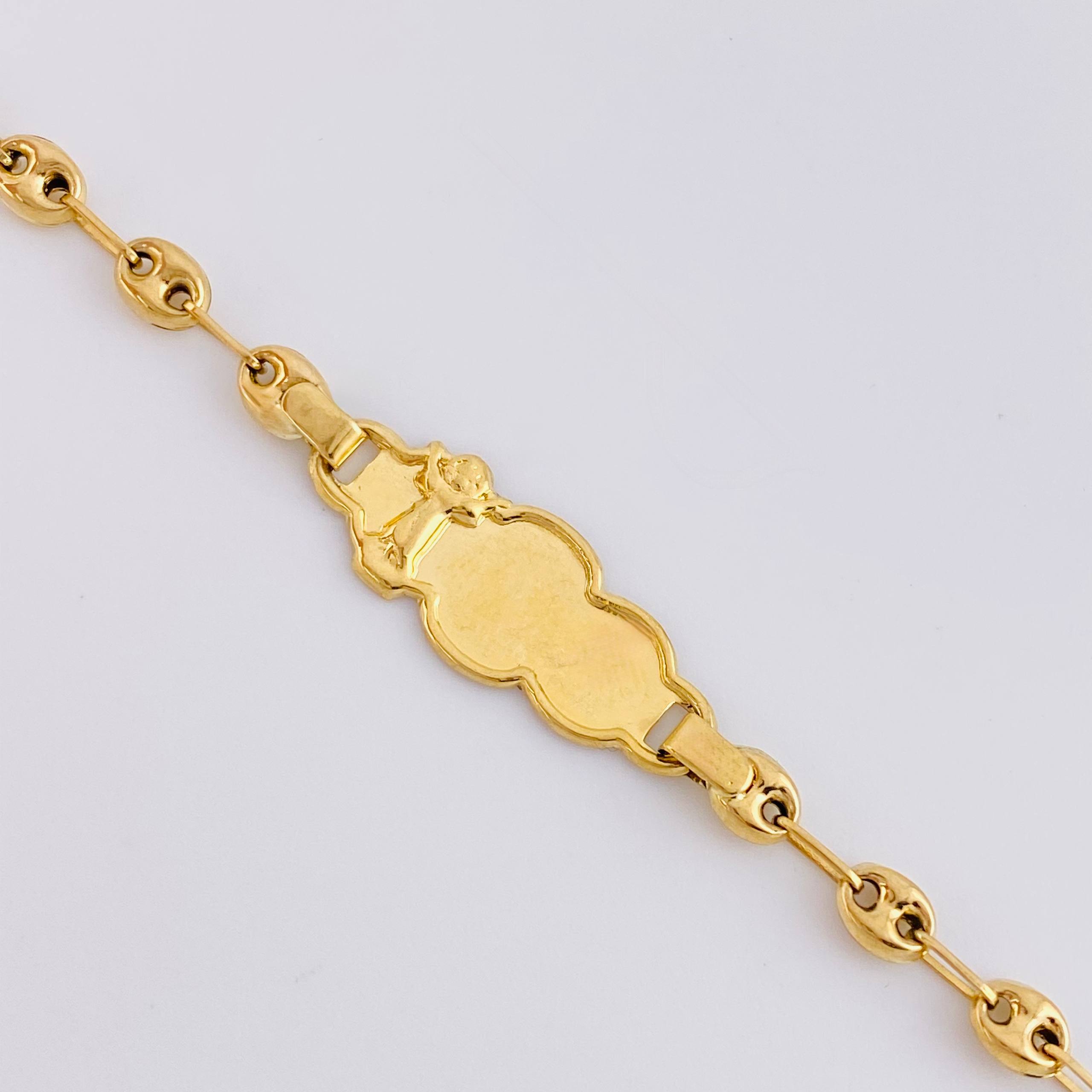 Pulso Bebé Gc Nube Divino Niño 1.85gr / 14.5cm / 3.7mm Oro Amarillo 18K ©