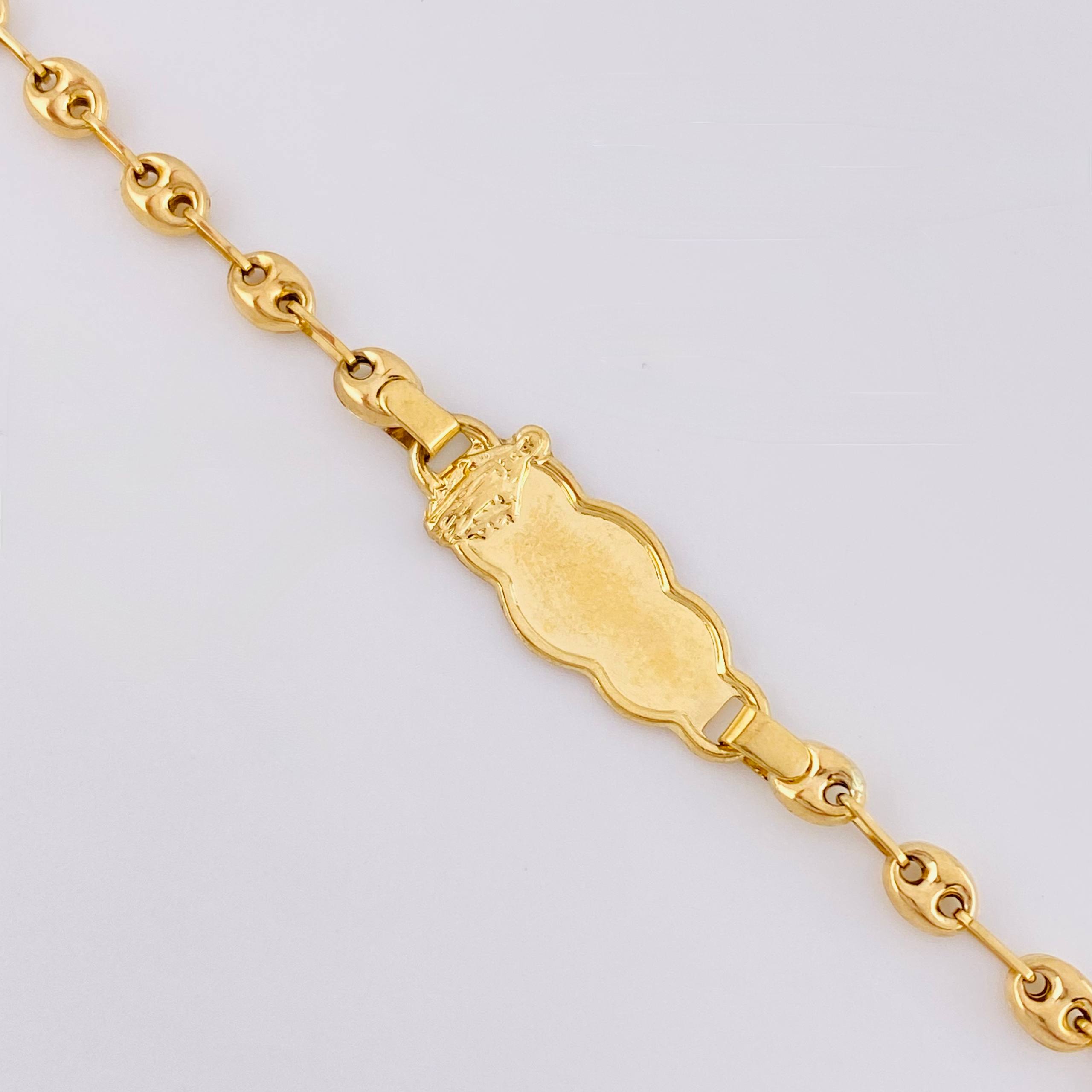 Pulso Bebé Gc Nube Virgen Milagrosa 2gr / 13.5cm / 3.5mm Oro Amarillo 18K