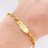 Pulso Bebé Gc Nube Virgen Milagrosa 1.95gr / 14.5cm / 3.6mm Oro Amarillo 18K *