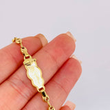 Pulso Bebé Gc Nube Virgen Milagrosa 2gr / 13.5cm / 3.5mm Oro Amarillo 18K