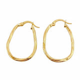 Candongas Candongas Nilo Ovaladas 1.45gr / 2.7cm / Oro Amarillo 18K *