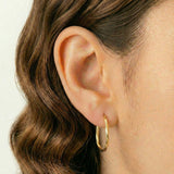 Candongas Candongas Nilo Ovaladas 1.45gr / 2.7cm / Oro Amarillo 18K *
