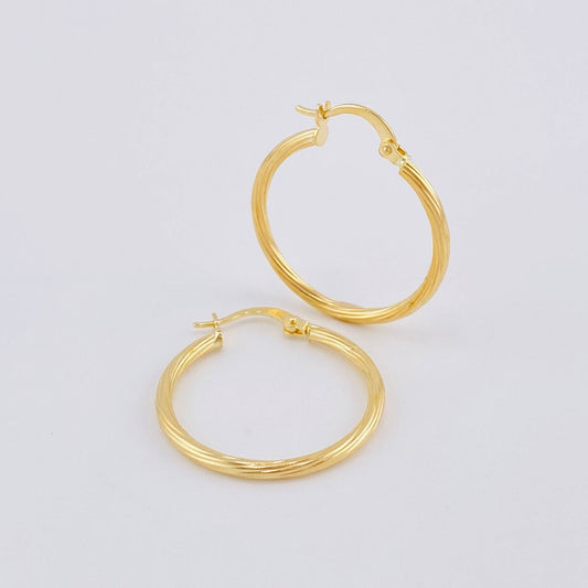 Candongas Arielle 1.8g / 3cm Oro Amarillo 18K