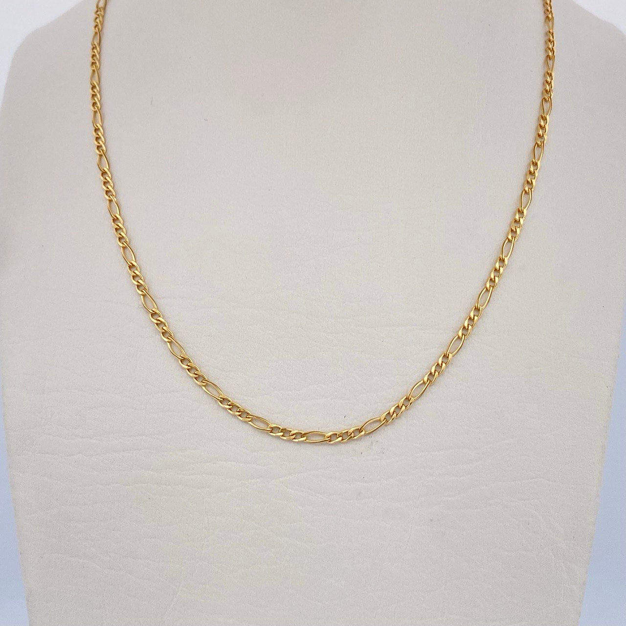 Cadena Figaro 1.5gr / 50cm / Oro Amarillo +1 18K &