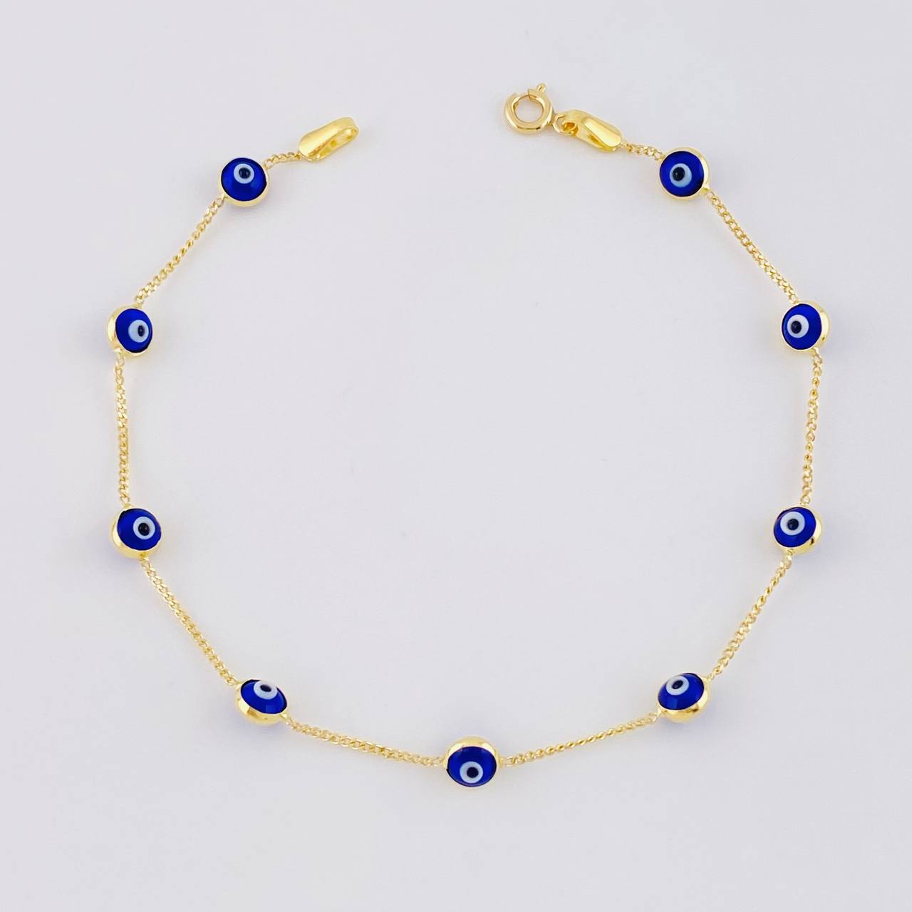 Pulso Ojo Turco 2.2g / 19.2cm / 4.9mm Oro Amarillo 18K