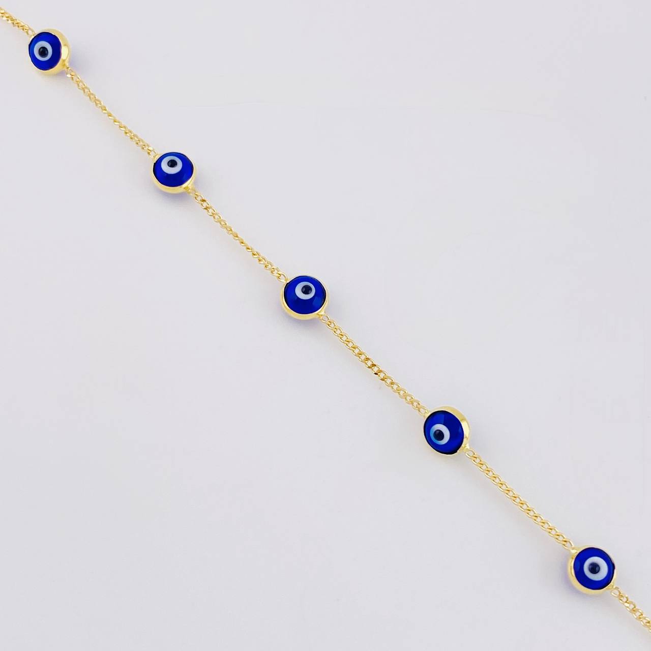 Pulso Ojo Turco 2.2g / 19.2cm / 4.9mm Oro Amarillo 18K