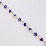 Pulso Ojo Turco 2.7g / 18.7cm / 4.6mm Oro Amarillo 18K