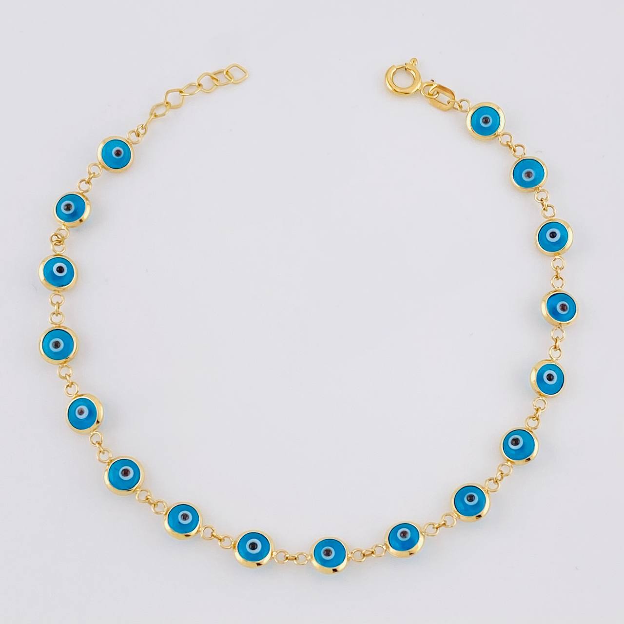 Pulso Ojo Turco 2.85g / 19cm / 4.6mm Oro Amarillo 18K