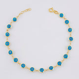 Pulso Ojo Turco 2.85g / 19cm / 4.6mm Oro Amarillo 18K