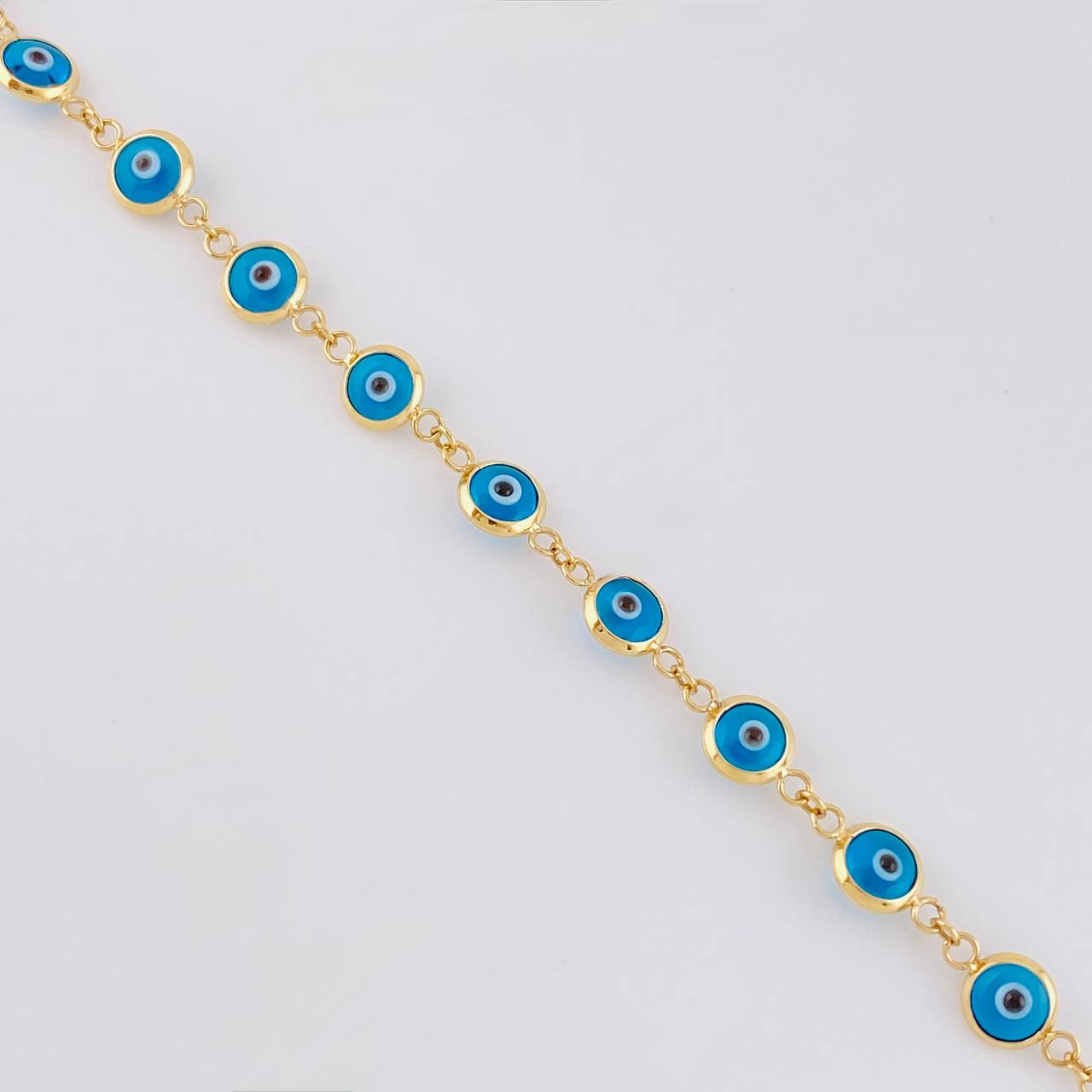 Pulso Ojo Turco 2.85g / 19cm / 4.6mm Oro Amarillo 18K