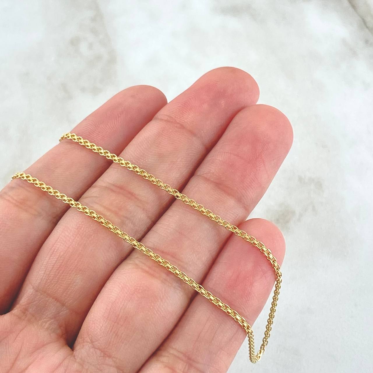 Cadena China 3.3gr / 60cm / Oro Amarillo +1 18K