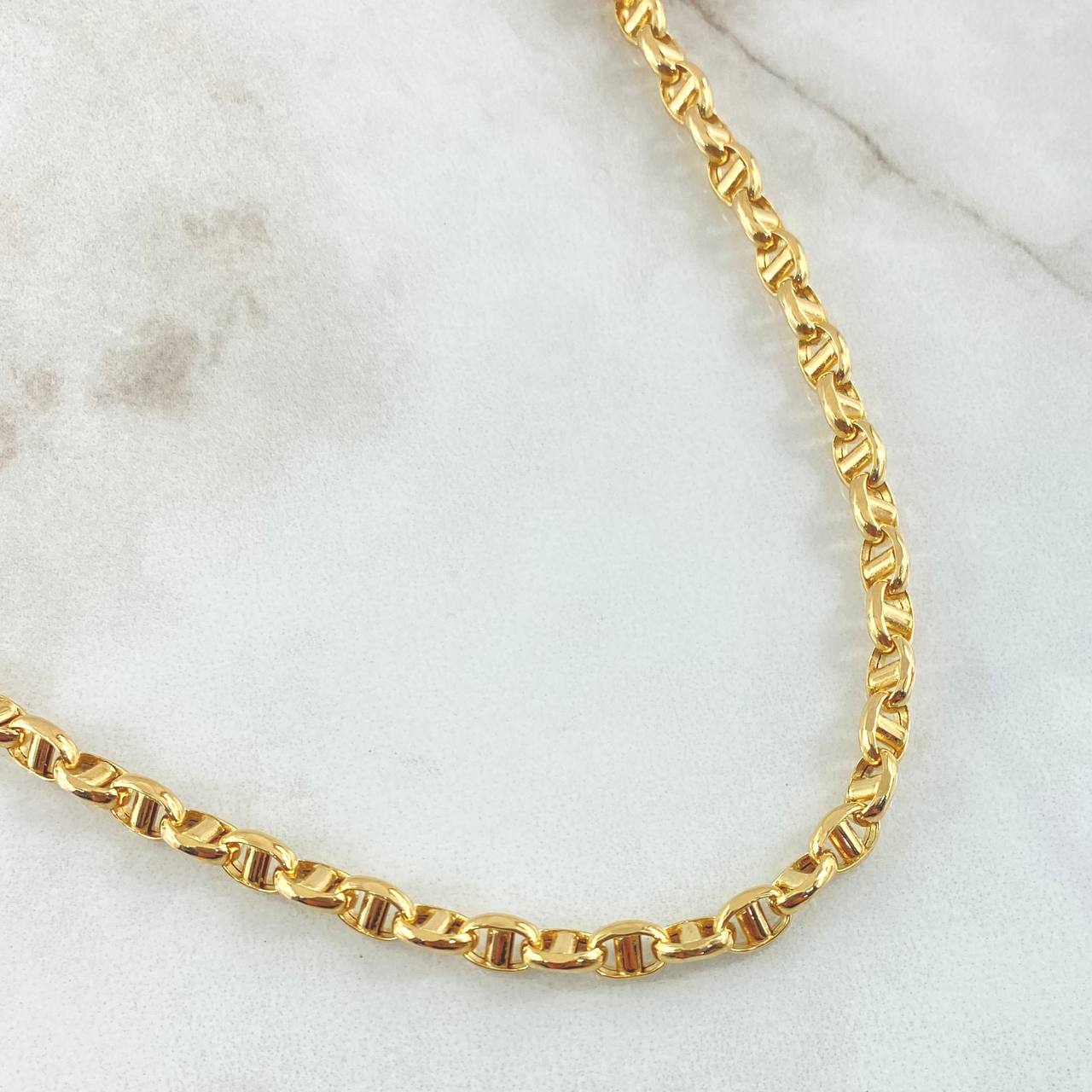 Cadena Marinera 15gr / 60cm / Oro Amarillo +3 18K