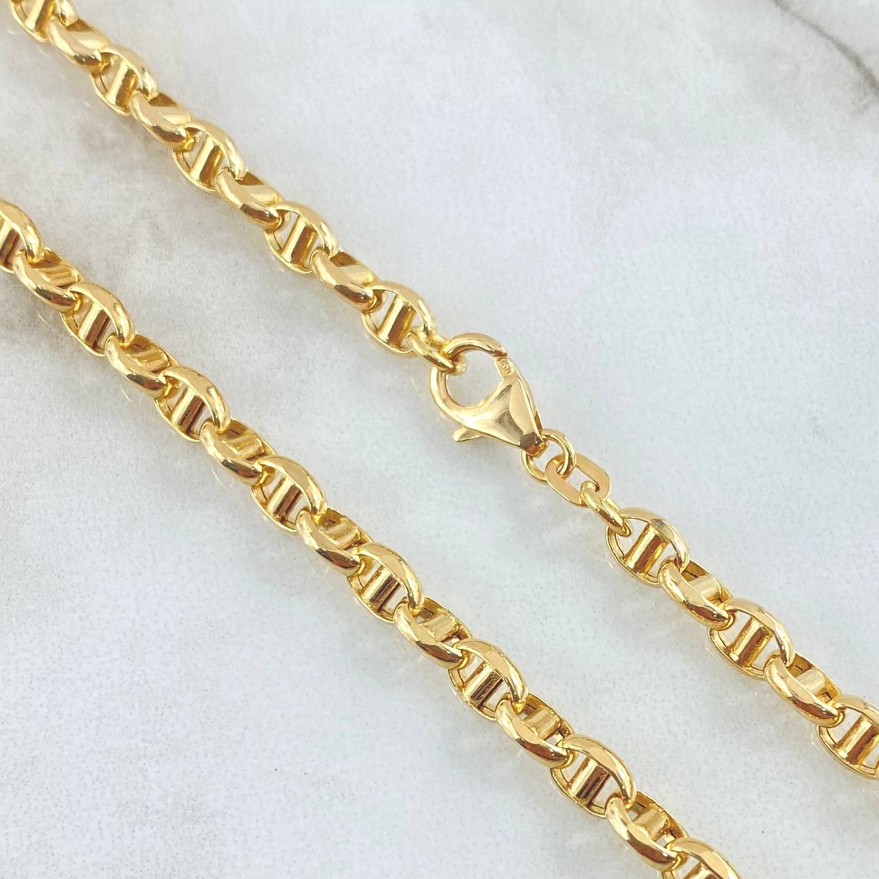 Cadena Marinera 15gr / 60cm / Oro Amarillo +3 18K