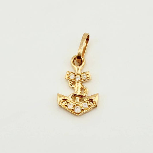 Dije Ancla 0.4gr / 1.5cm / Oro Amarillo 18K