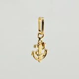 Dije Ancla 0.3gr / 1.4cm / Oro Amarillo 18K