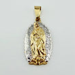 Dije Virgen Guadalupe 2.7gr / 3.5cm / Dos Oros Amarillo Blanco 18K