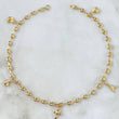 Tobillera GC Calabrote 3.4gr / 25cm / 3.5mm "Media Luna-Avion-Cruz-Torre Eiffel-Estrella" Oro Amarillo 18K